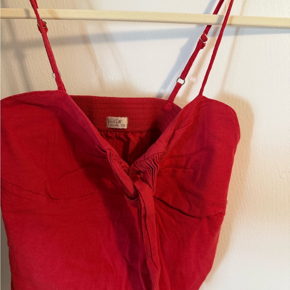 Brandy Melville Red Spaghetti Strap Top